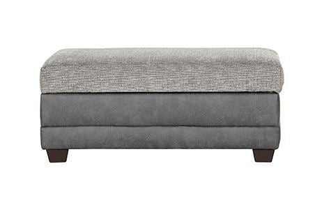 15325 - Buxton Graphite Storage Ottoman