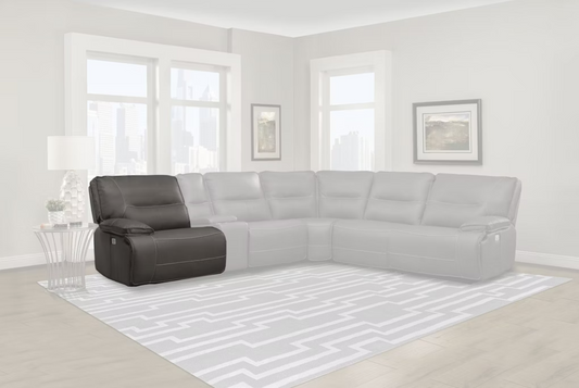 Polaris Haze Zero Gravity Sectional Power Sectional Left Arm Facing Recliner