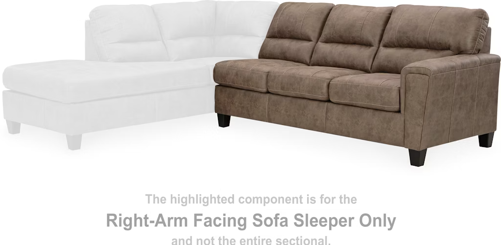 Navi Fossil Sectional RAF Sofa Sleeper
