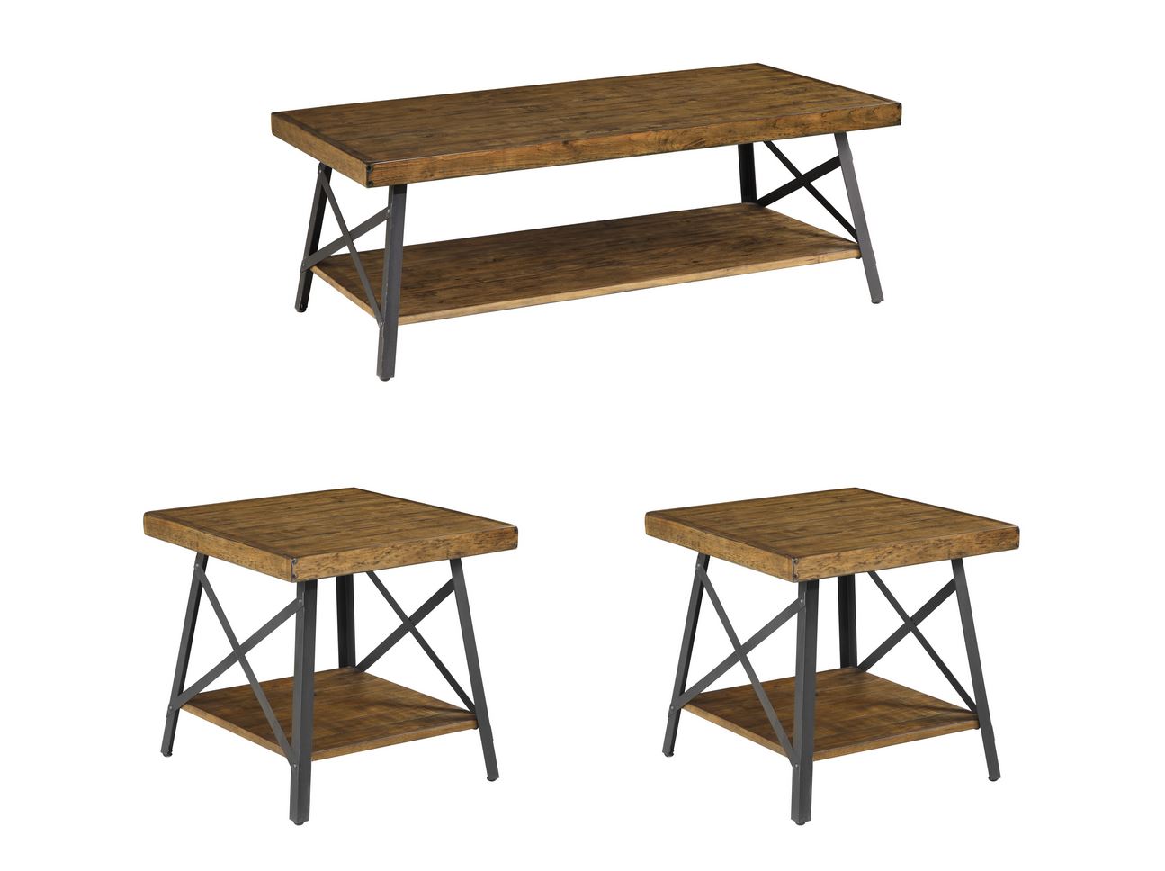 CHANDLER COCKTAIL TABLE-BROWN