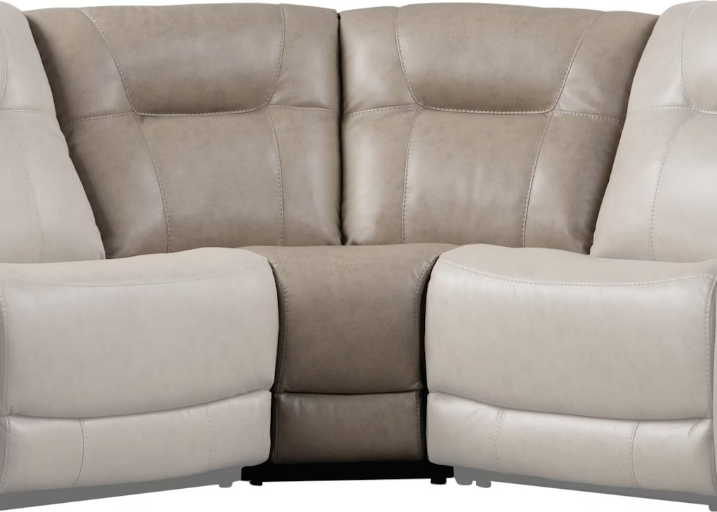 Axel Parchment Sectional Corner Wedge