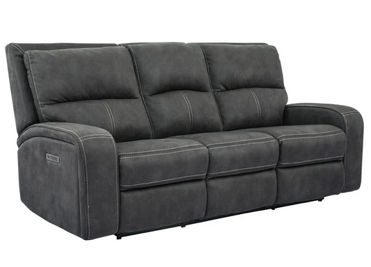 Polaris Slate Power Reclining Sofa