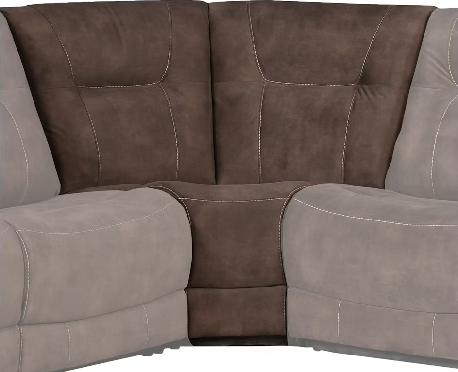 Cooper Shadow Brown Sectional Corner Wedge