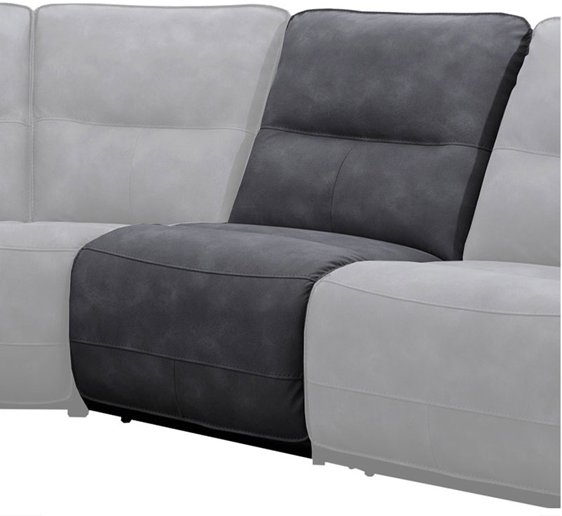 Gladistor Cobalt Sectional Armless Chair