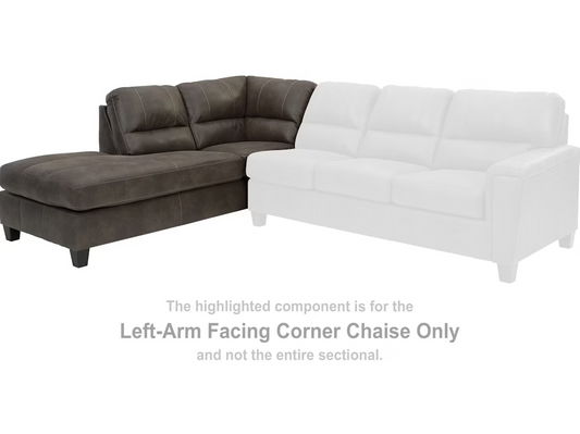 Navi Smoke Sectional Left Hand Facing Corner Chaise