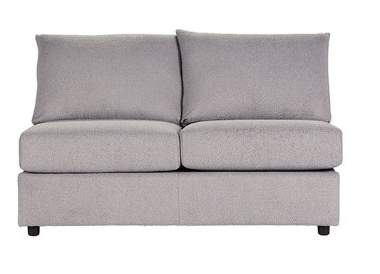 19900 - Cush Nickel (Sectional) Armless Loveseat