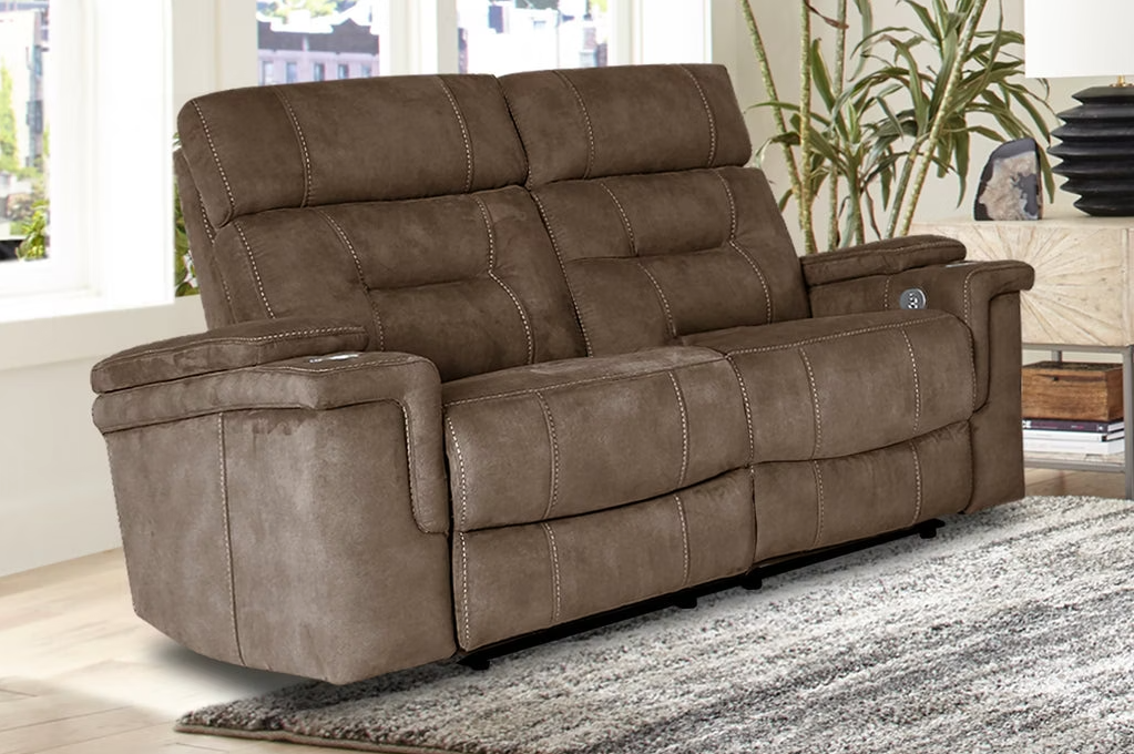 Diesel Brown Power Loveseat