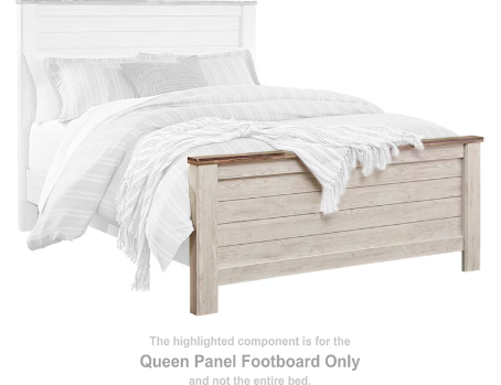 Willowton Queen Panel Footboard