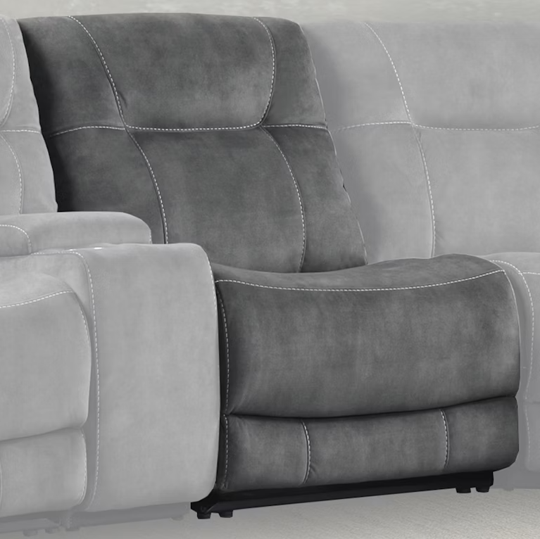 Cooper Shadow Grey Sectional Armless Recliner