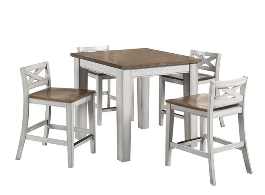 Lindale Counter Table, 4 Counter Chairs - 5 Pack