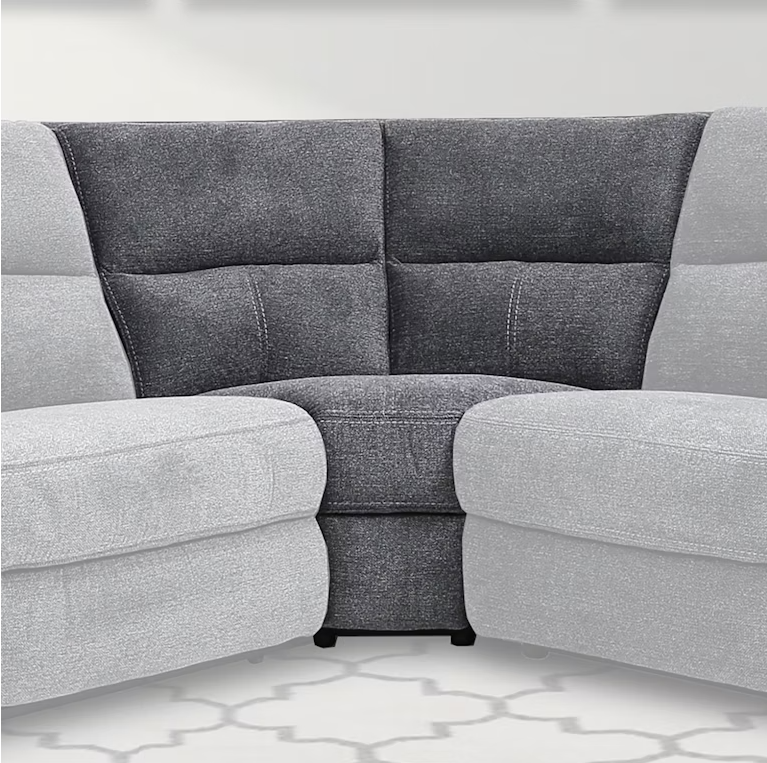 Polaris Bizmark Grey Sectional Corner Wedge