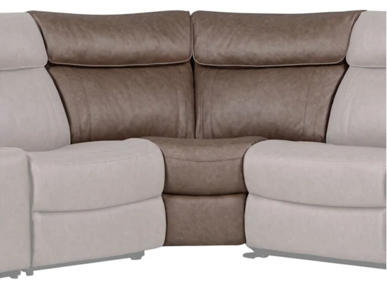 Theon Stokes Toffee Sectional Corner Wedge