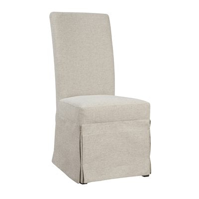 PALADIN PARSONS CHAIR UPHOLSTERED-WHITE LINEN