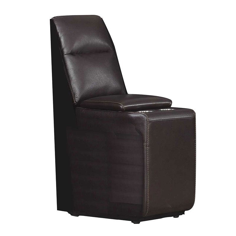 DONCELLA MERLOT LEATHER CONSOLE (Closeout)