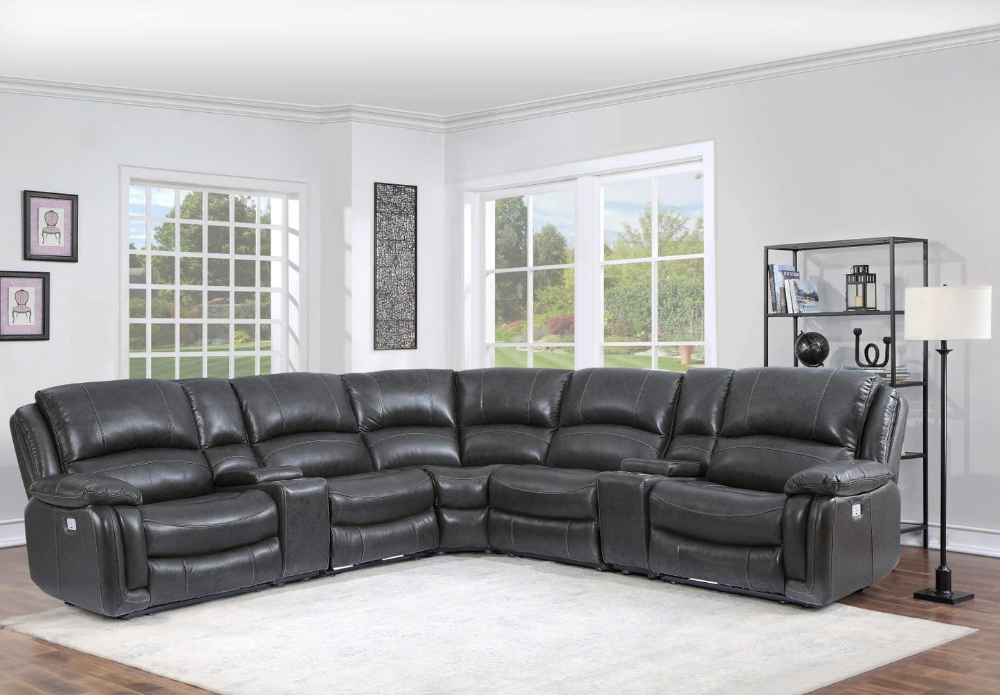 Denver Charcoal 7PC Sectional