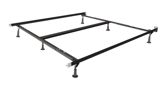 QUEEN/KING/CAL-KING - GLIDE, 1 1/2" STEEL, 6 LEG WITH DBL RAIL C/S