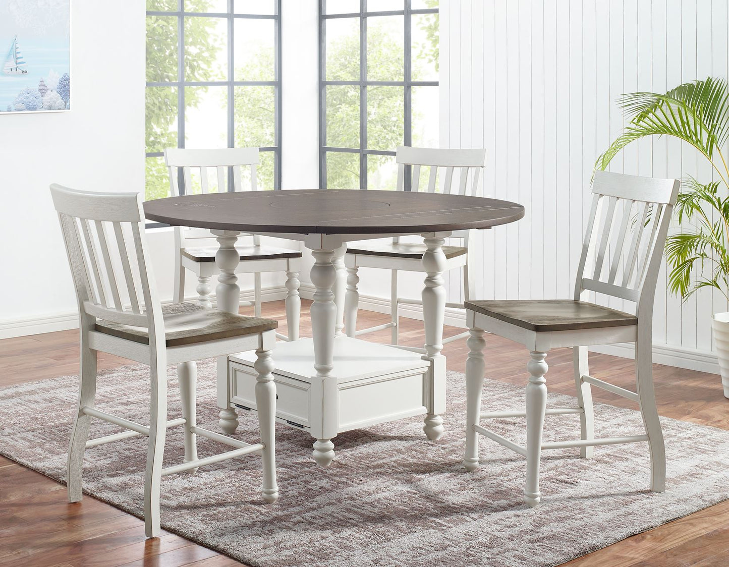 Joanna Two Tone Counter Height 5PC Set