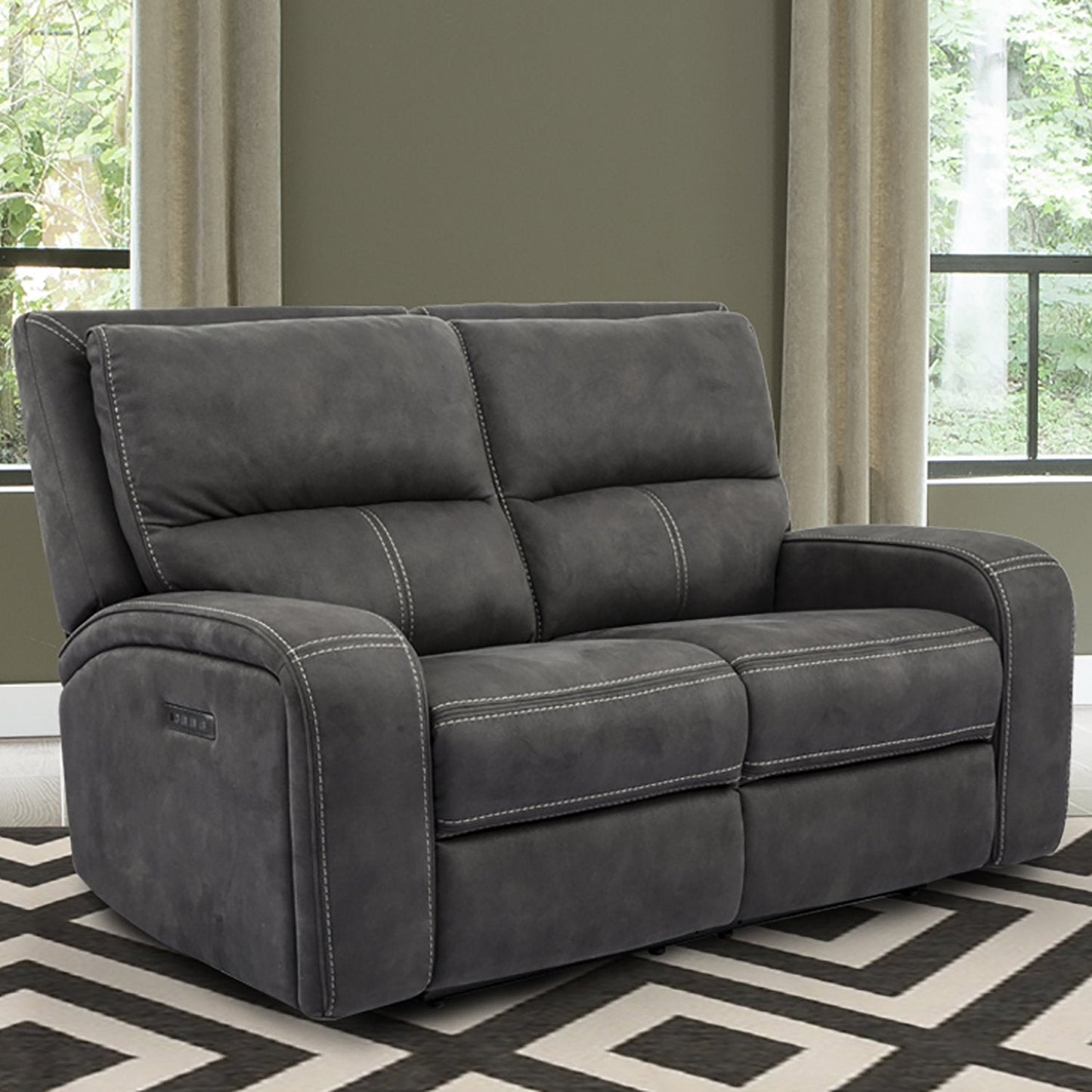 Polaris Slate Power Reclining Loveseat