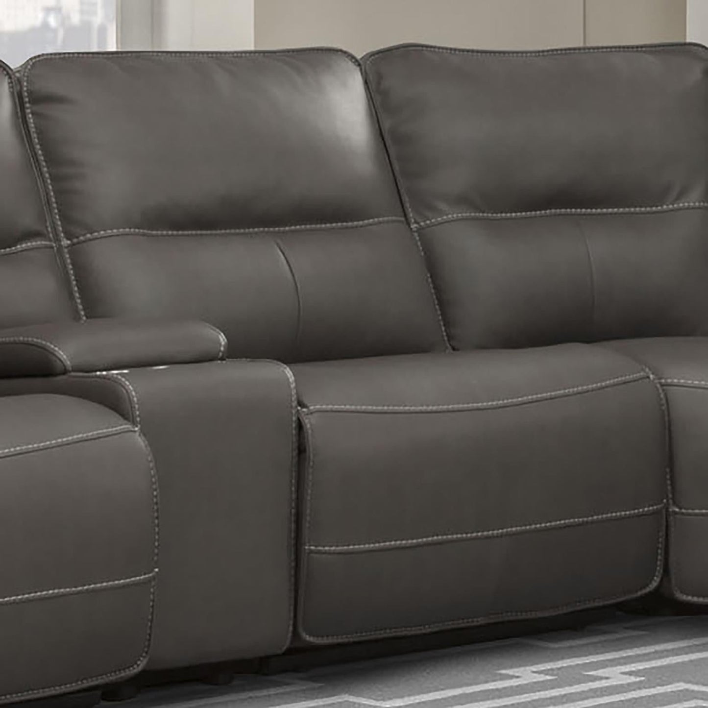 Spartacus Haze Sectional Armless Recliner