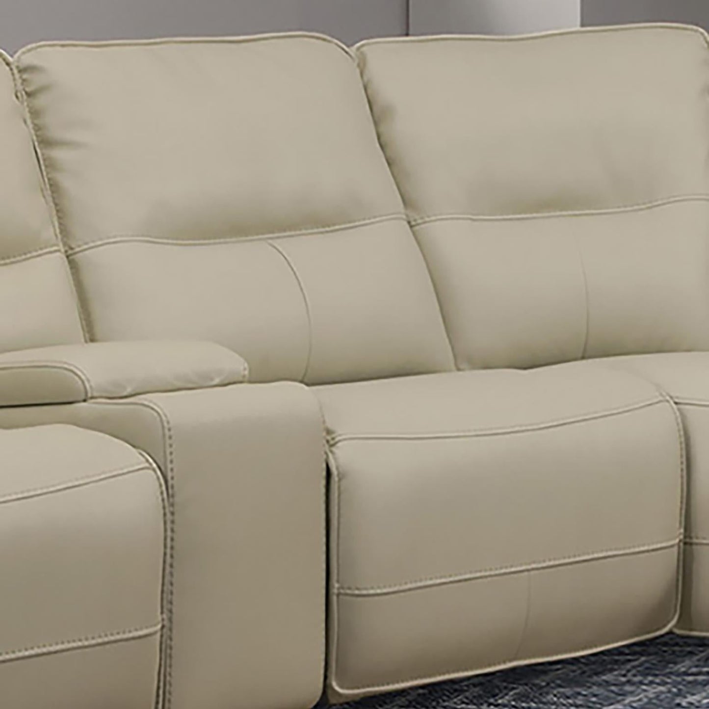 Spartacus Oyster Sectional Armless Recliner