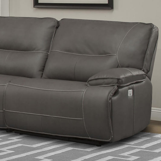 Spartacus Haze Sectional Power Sectional Right Arm Facing Recliner