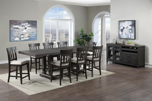 Napa Dusty Cedar Counter Table & 6 Counter Chairs