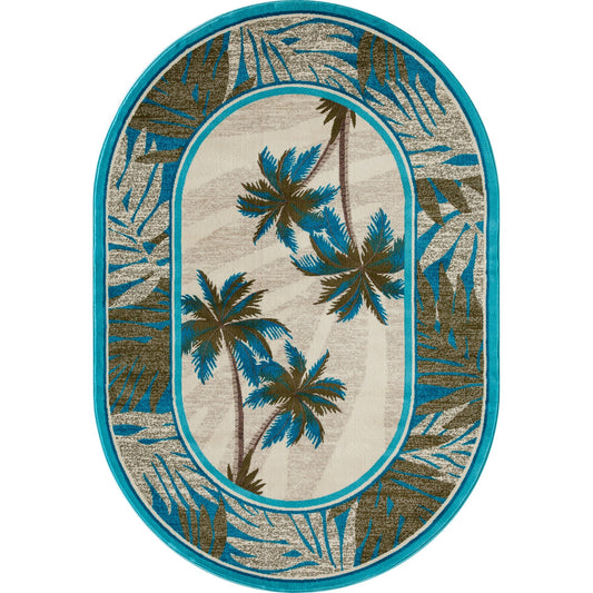 PALMCOAST-AR_00_0386_BEIGE/AQUA-OVAL 5.3 x 7.7 -160 x 230