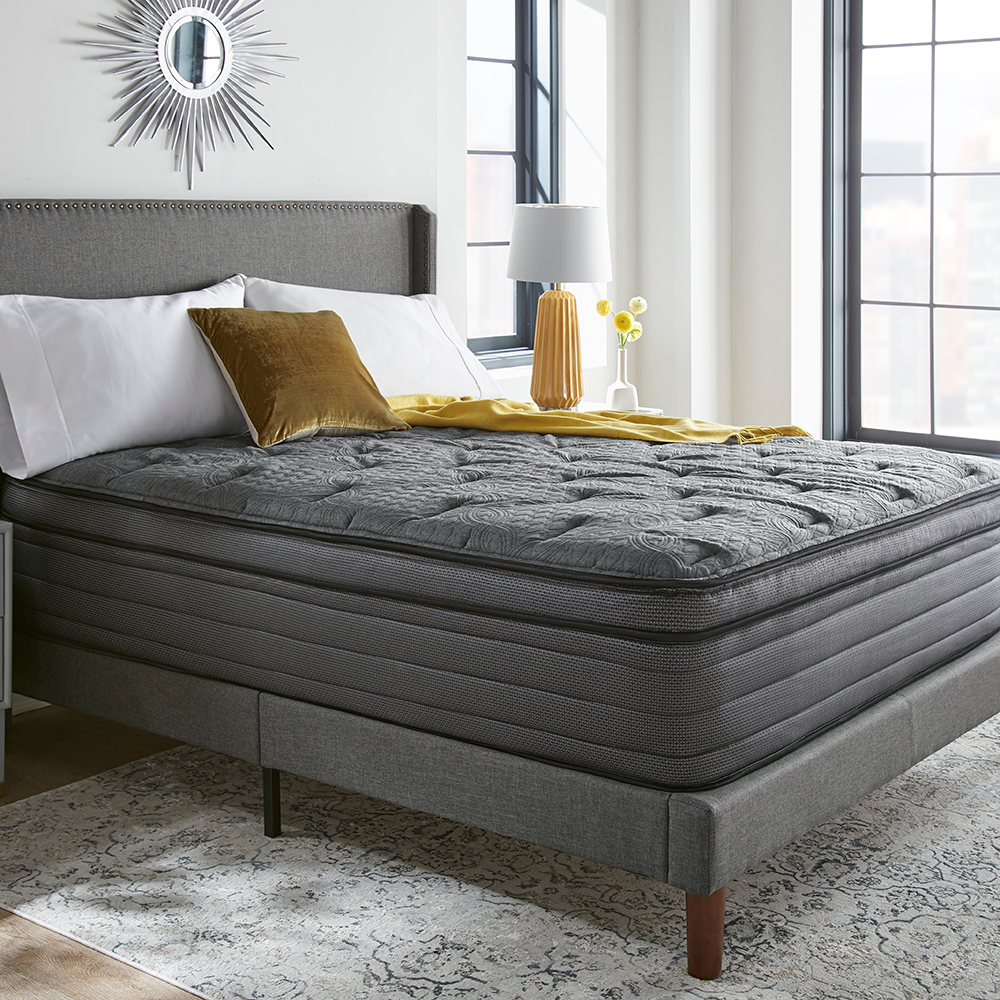 Graphite Faux Euro, Plush (FIS125)