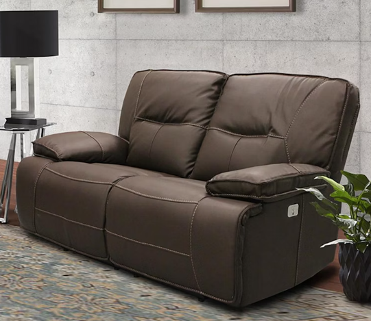 Spartacus Chocolate Power Loveseat