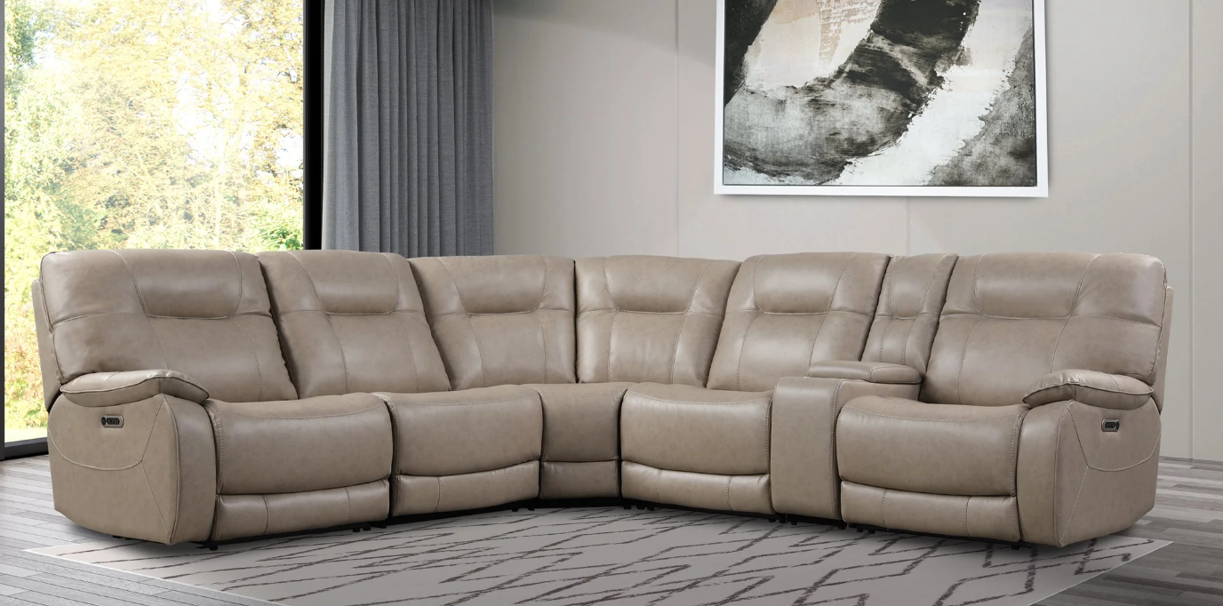 Axel Parchment Sectional Corner Wedge
