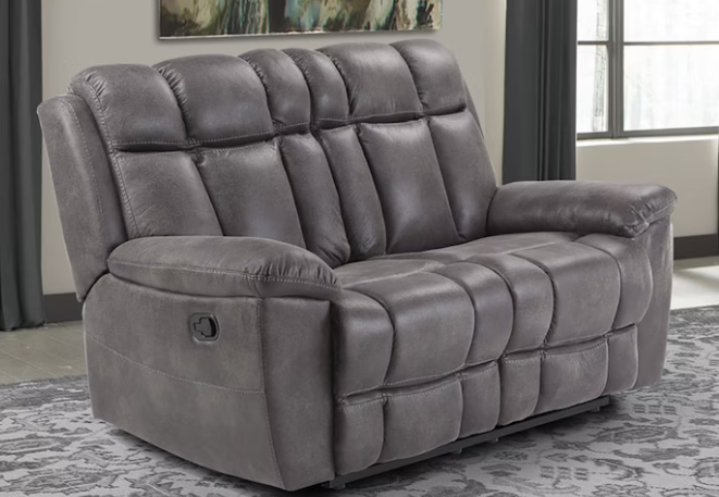 Goliath Arizona Grey Reclining Loveseat