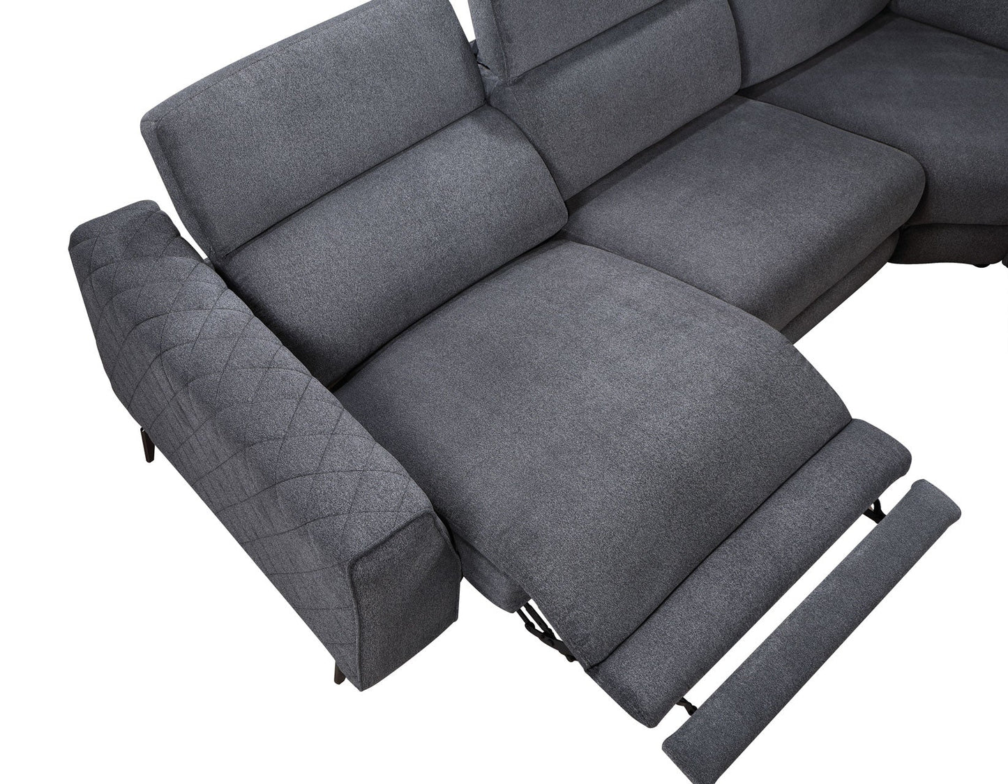 Assisi Grey P/P Sectional LAF Recliner