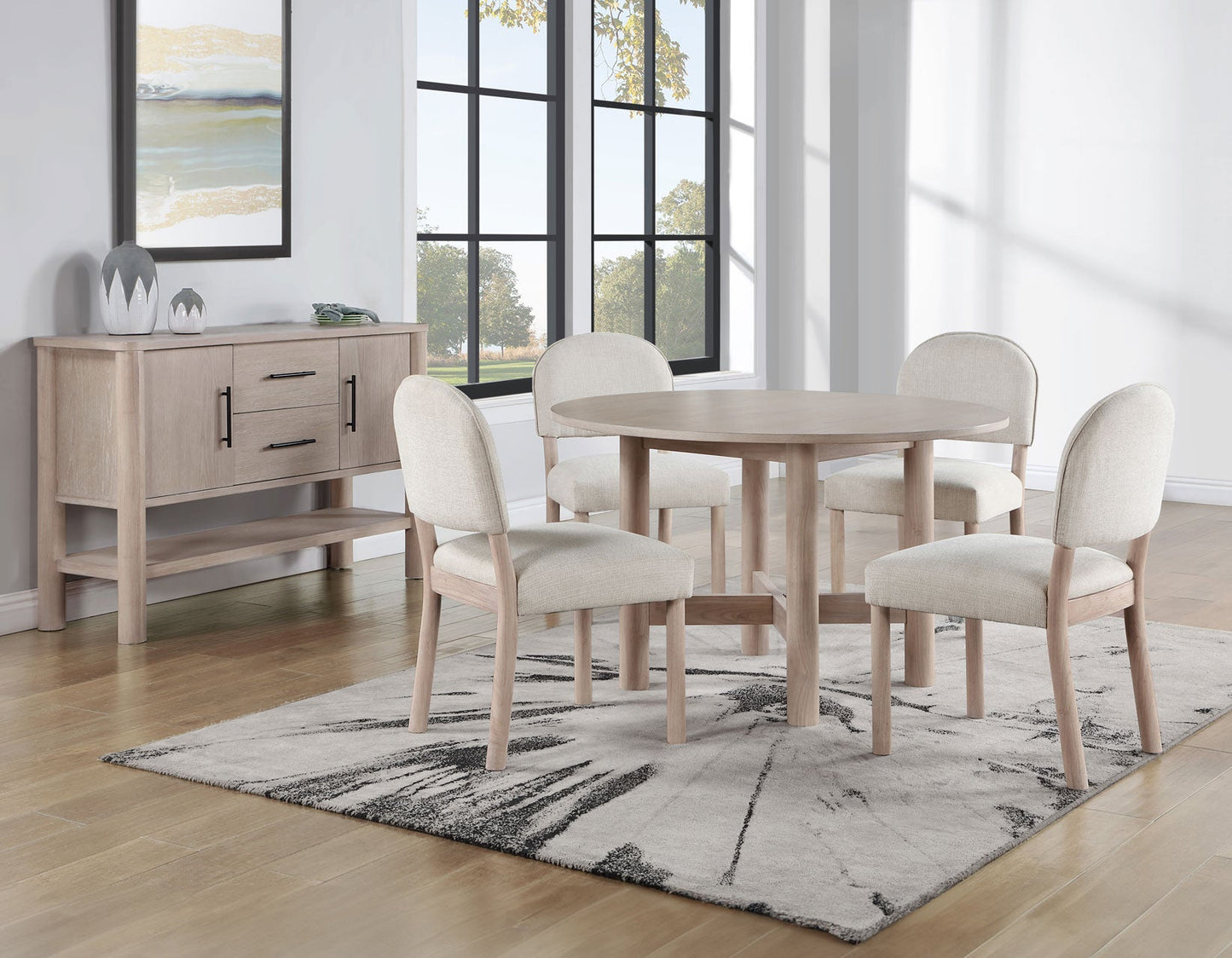 Gabby 48-inch Round Table 5PC Set