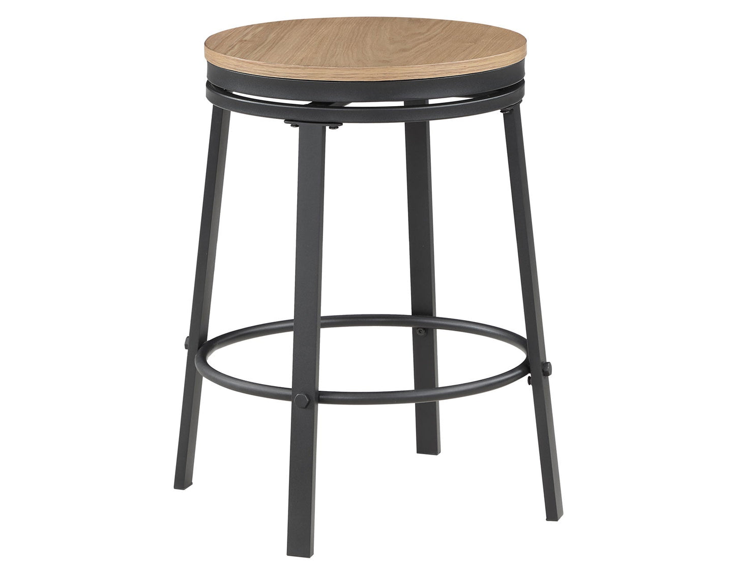 Magnolia Black Swivel Counter Stool