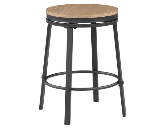 Magnolia Black Swivel Counter Stool