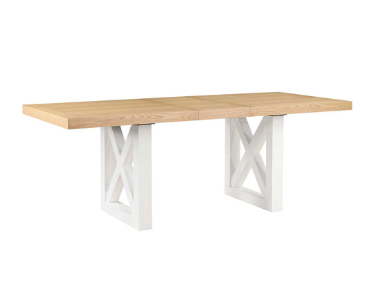 Magnolia White Base Counter Table w/16-inch Leaf