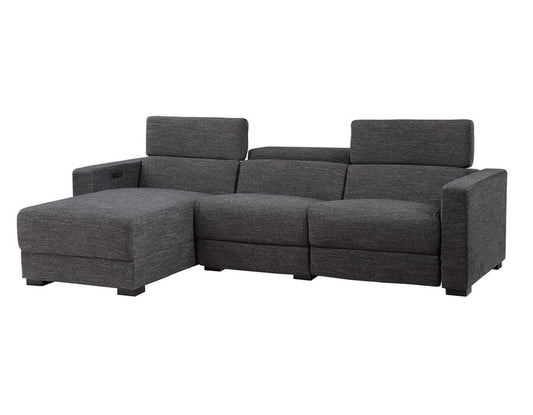 ZARA CHARCOAL RAF DUAL POWER LOVESEAT  (Closeout)
