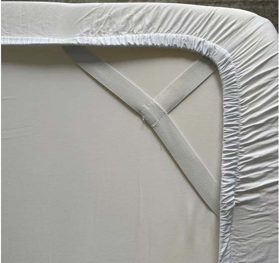 Deep Pocket 18in Bamboo Viscose Luxury Sheet Set with corner strap