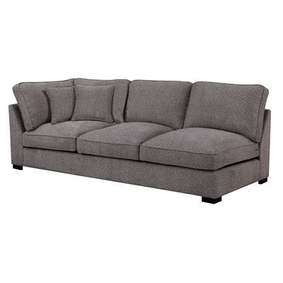 REPOSE  LSF CORNER SOFA W/2 PILLOWS-DARK GREY