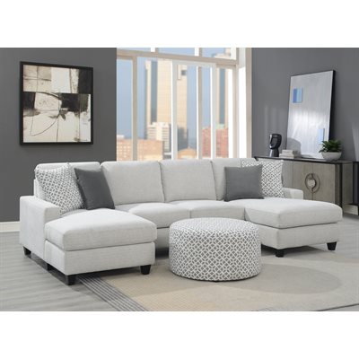 WALKER  ARMLESS LOVESEAT-ASH