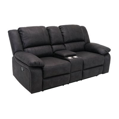 NAVARO  MOTION CONSOLE LOVESEAT-BLACK