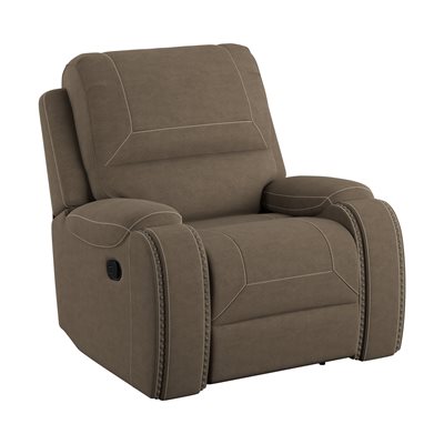 ADRIAN  SWIVEL RECLINER - BROWN