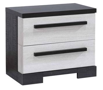 REMINGTON BLACK/WHITE NIGHT STAND