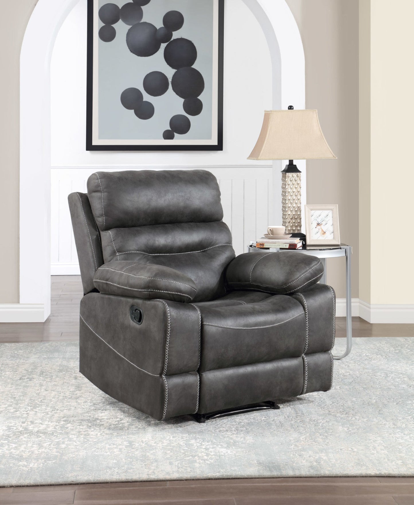 Rudger Gray Manual Recliner Chair