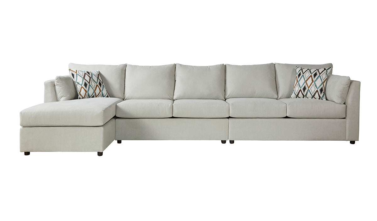 13550 - Robin Eggshell (Sectional) Armless LOVESEAT