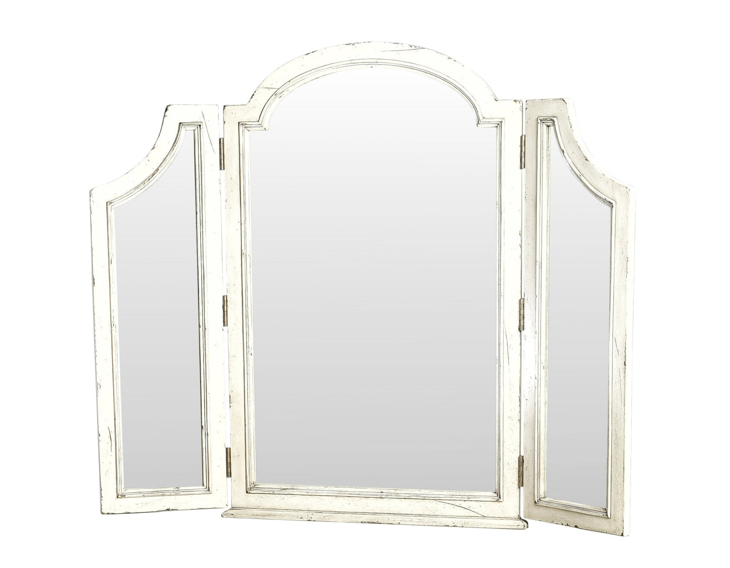 Highland Park Cathedral White Vanity Mirror