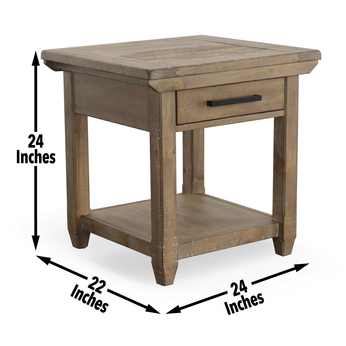 Riverdale Driftwood End Table