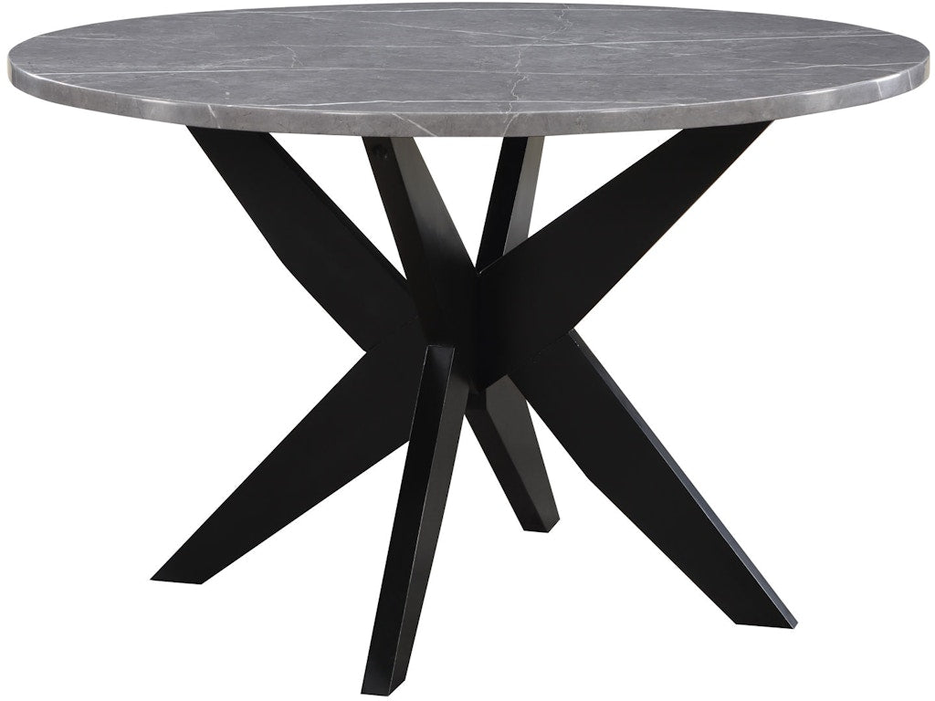 Amy Round Faux Marble Dining Table