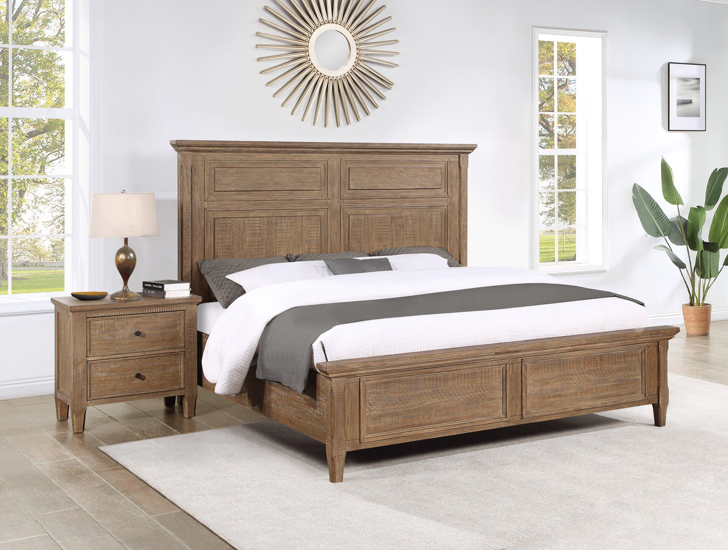 Riverdale Driftwood King Bed