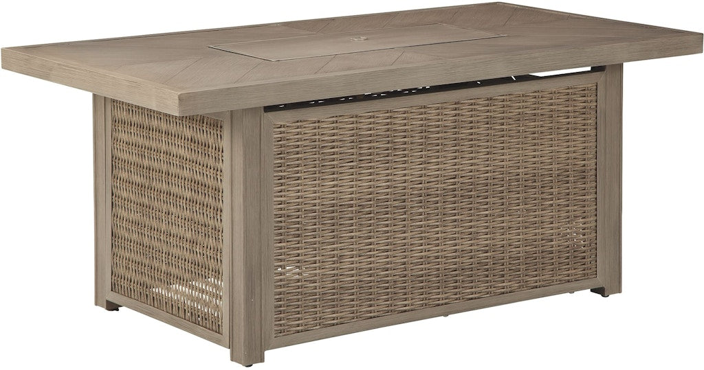 Beachcroft Rectangular Fire Pit Table
